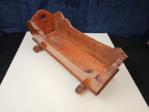 Primitive wooden doll - primitive, cradle