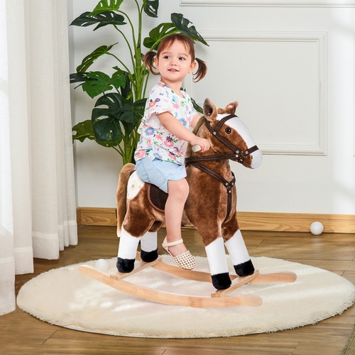 Plush rocking horse - plush,